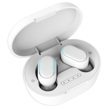  Vattentäta trådlösa hörlurar Bluetooth vit 