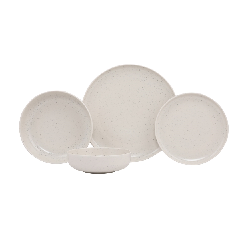 16-delars middagsservis beige/porslin