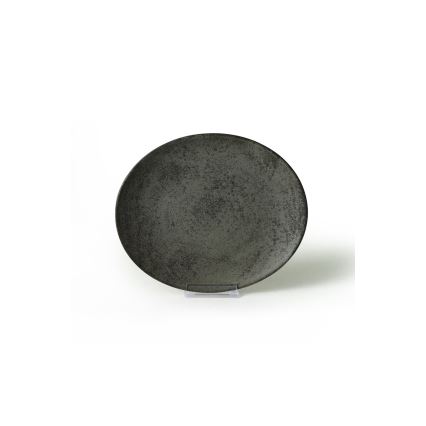 18-delars middagsservis i stengods, antracit/grön