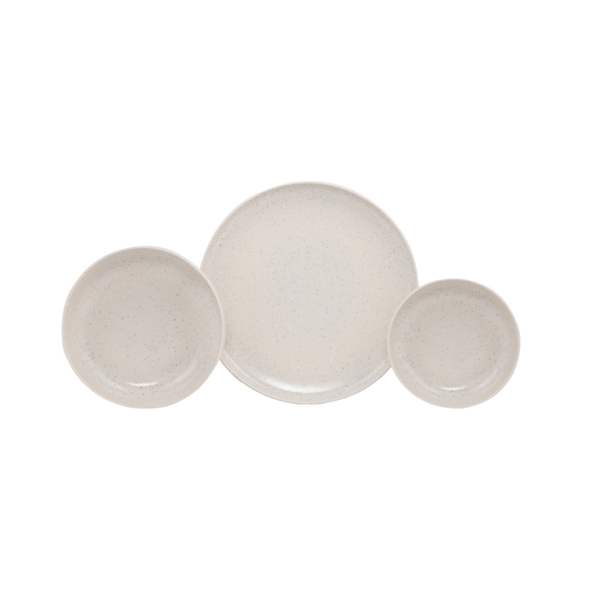 18-delars servis i beige porslin