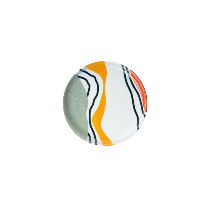 18-delig porslinsservis, färgglad