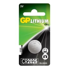 1st Litium knappcellsbatterier CR2025 GP 3V/170mAh