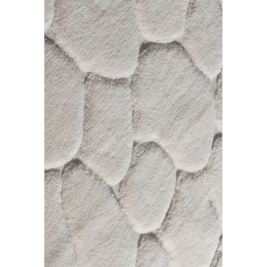 2-pack badrumsmatta LINO 60/100 cm krämvit