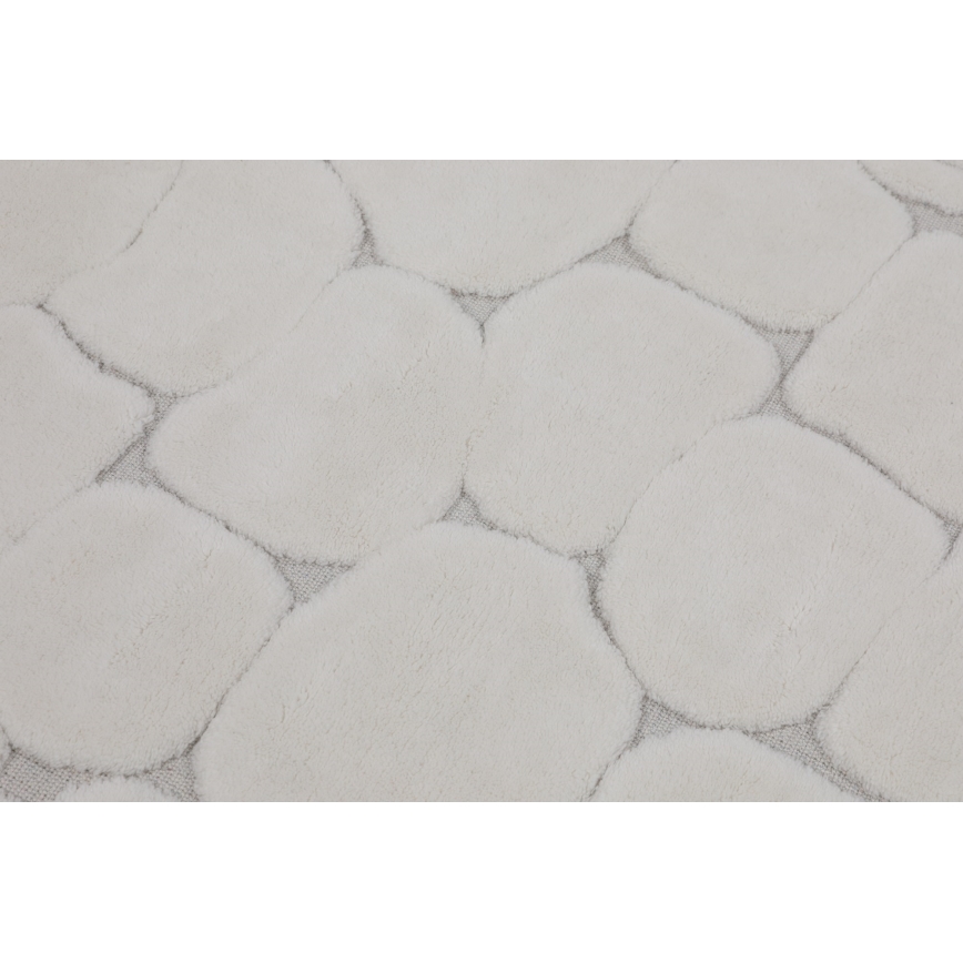 2-pack badrumsmatta LINO 60/100 cm krämvit