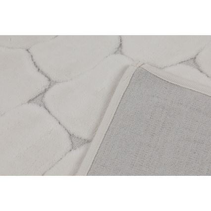 2-pack badrumsmatta LINO 60/100 cm krämvit