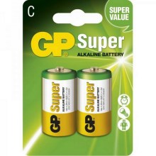 2 st Alkaliska batterier LR14 GP SUPER 1,5V