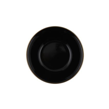 24-delars matsats i stengods, svart/guld