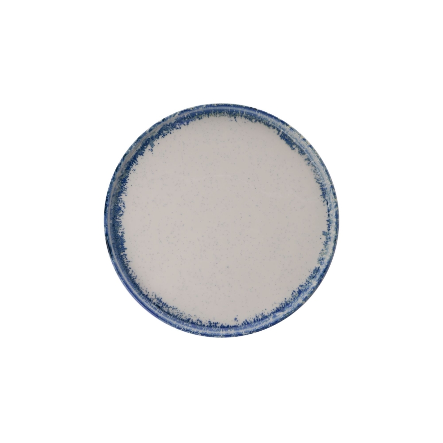 24-delars middagsservis, vit/blå, porslin