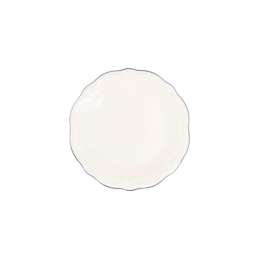 24-delars middagsservis vit/silver/porslin