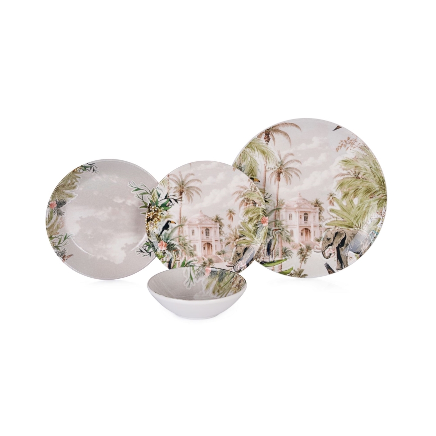 24-delars servis flerfärgad/keramik