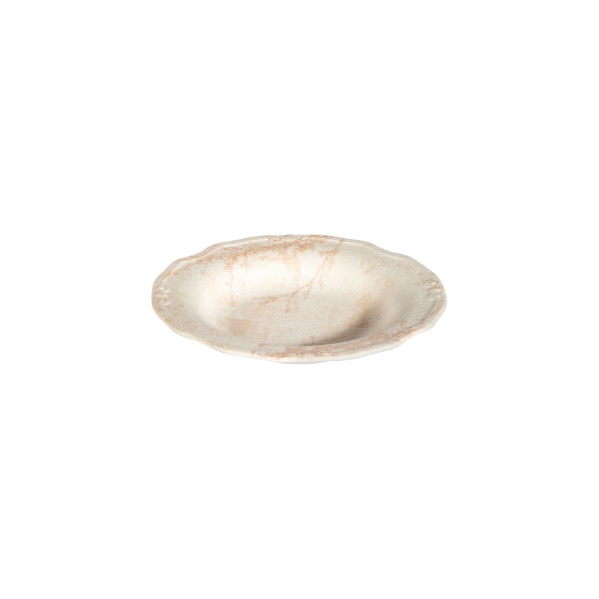 27-delars matservis i porslin, beige