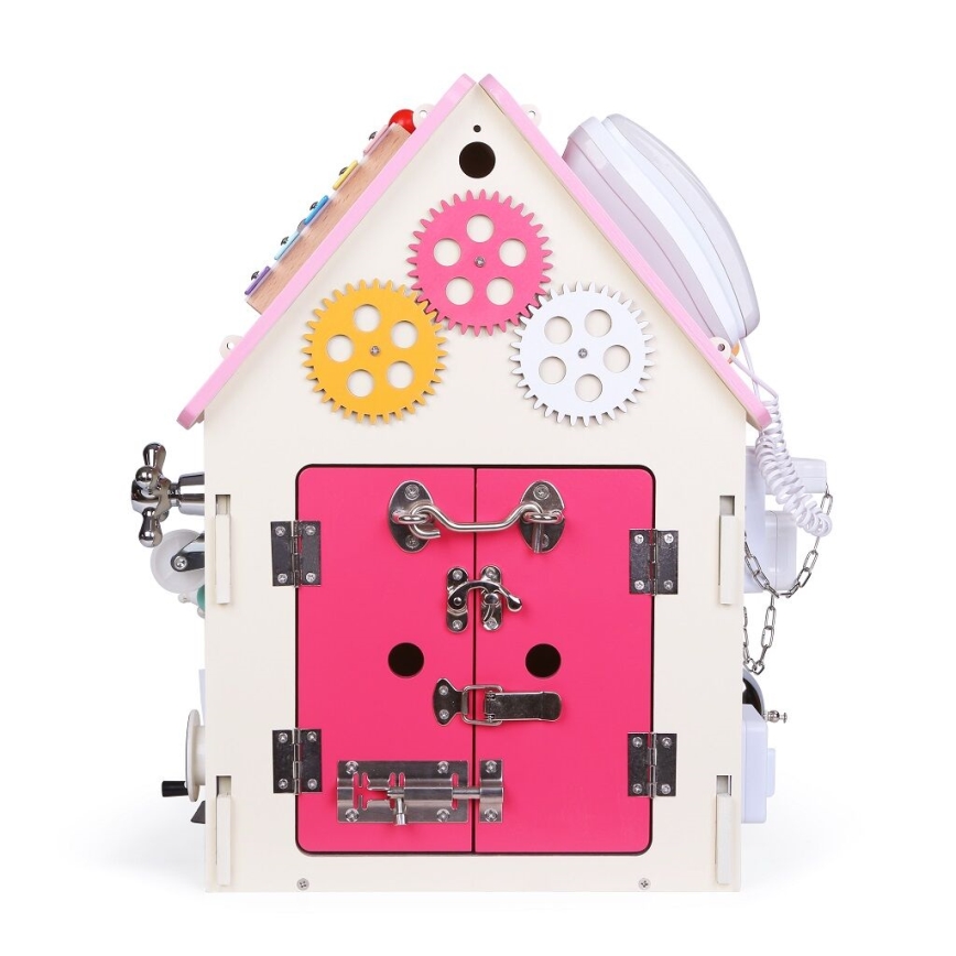 2Kids Toys - Activity bräda hus rosa