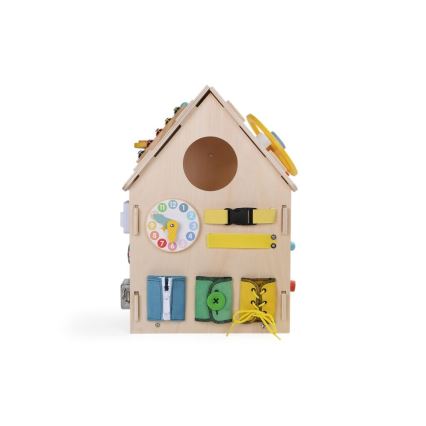 2Kids Toys - Aktivitetsbräda hus beige