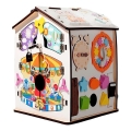 2Kids Toys - Aktivitetsbräda, lekhus, vit