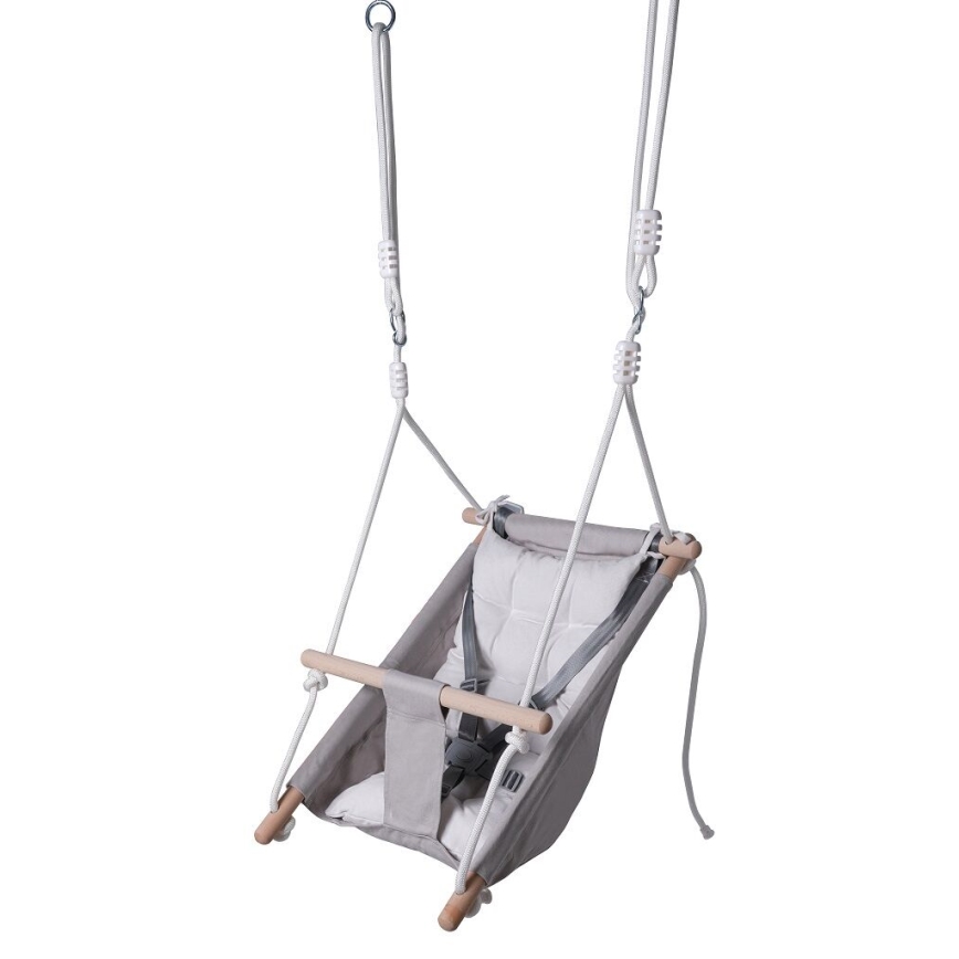 2Kids Toys - Barngunga i textil för de minsta grå