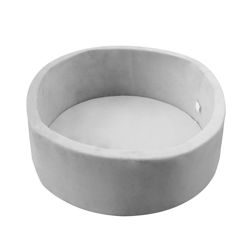 2Kids Toys - Bollhav för barn med bollar, Ø 90 cm, grå
