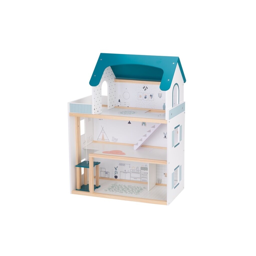 2Kids Toys - Dockhus i trä Barbora