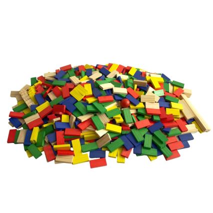 2Kids Toys - Färgglatt trädomino, 800 delar