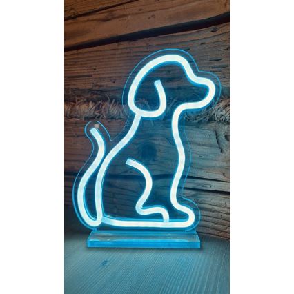 2Kids Toys - LED-neon bordsdekoration LED/5W/USB hund