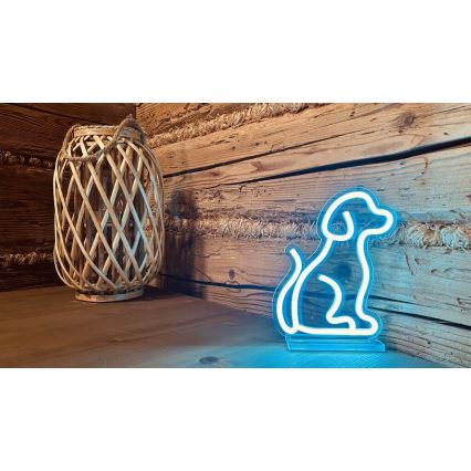 2Kids Toys - LED-neon bordsdekoration LED/5W/USB hund