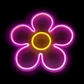 2Kids Toys - LED-neon väggdekoration LED/5W/USB blomma