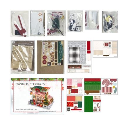 2Kids Toys - Miniatyr av hus Julgodisaffär 2xAAA