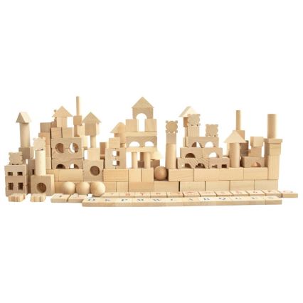 2Kids Toys - Naturliga träklossar, 220 st