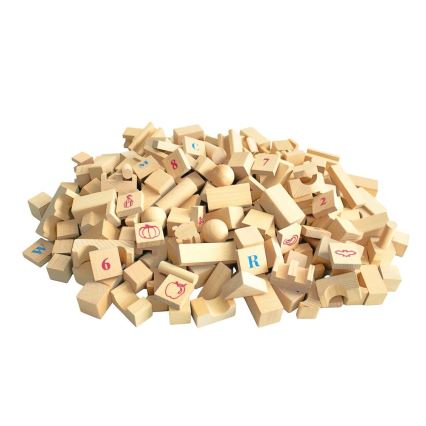 2Kids Toys - Naturliga träklossar, 220 st