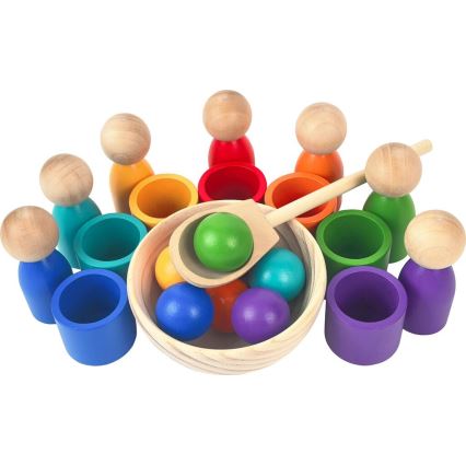 2Kids Toys - Regnbågsdockor med bollar i 7 färger