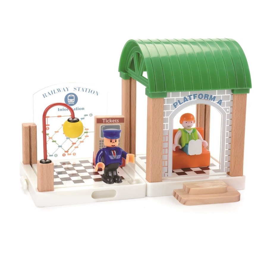 2Kids Toys - Tågset Stad och by, 200 delar