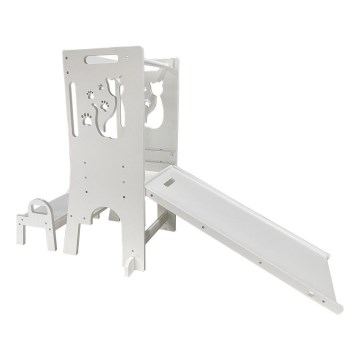 2Kids Toys - Växande torn Katt med rutschkana och svart tavla