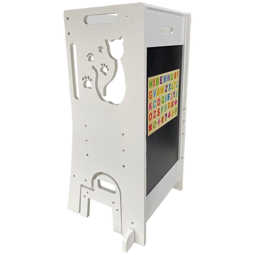 2Kids Toys - Växande torn Katt med rutschkana och svart tavla