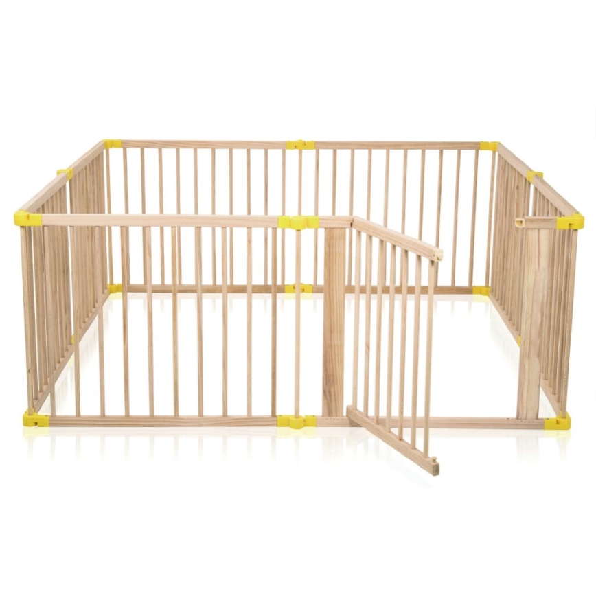 2Kids Toys - XXL lekhage i trä 210x210 cm beige