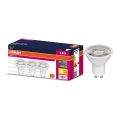 3-pack LED-reflektorlampa PAR16 GU10/6,9W/230V 2700K 60° - Osram