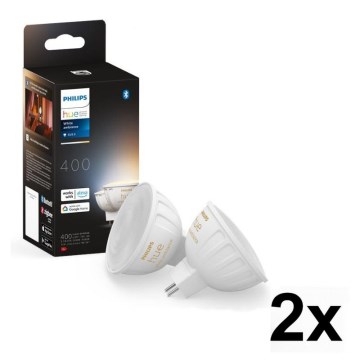 4-pack med dimbara LED-lampor Philips Hue WHITE AMBIANCE GU5,3/MR16/5,1W/12V 2200-6500K