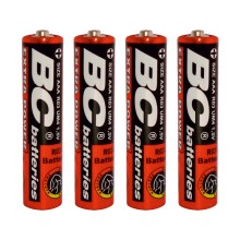 4 st Zinkklorid Batterier EXTRA POWER AAA 1,5V