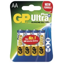 4st Alkaliska batterier AA GP ULTRA PLUS 1,5V