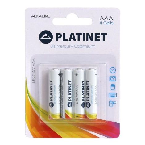 4st Alkaliska batterier AAA PRO 1,5V