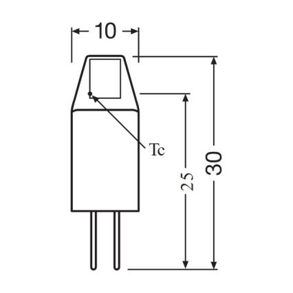 5-pack LED-lampor G4 (micro-pin) 1W/12V 2700K - Osram