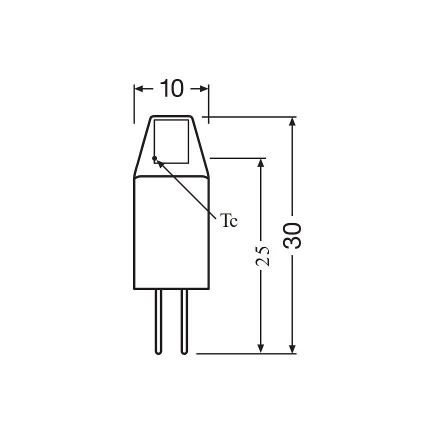 5-pack LED-lampor G4 (micro-pin) 1W/12V 2700K - Osram