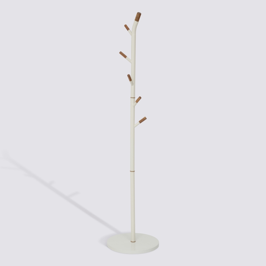 5five - Fristående klädhängare TALO 175,5x40 cm vit/brun