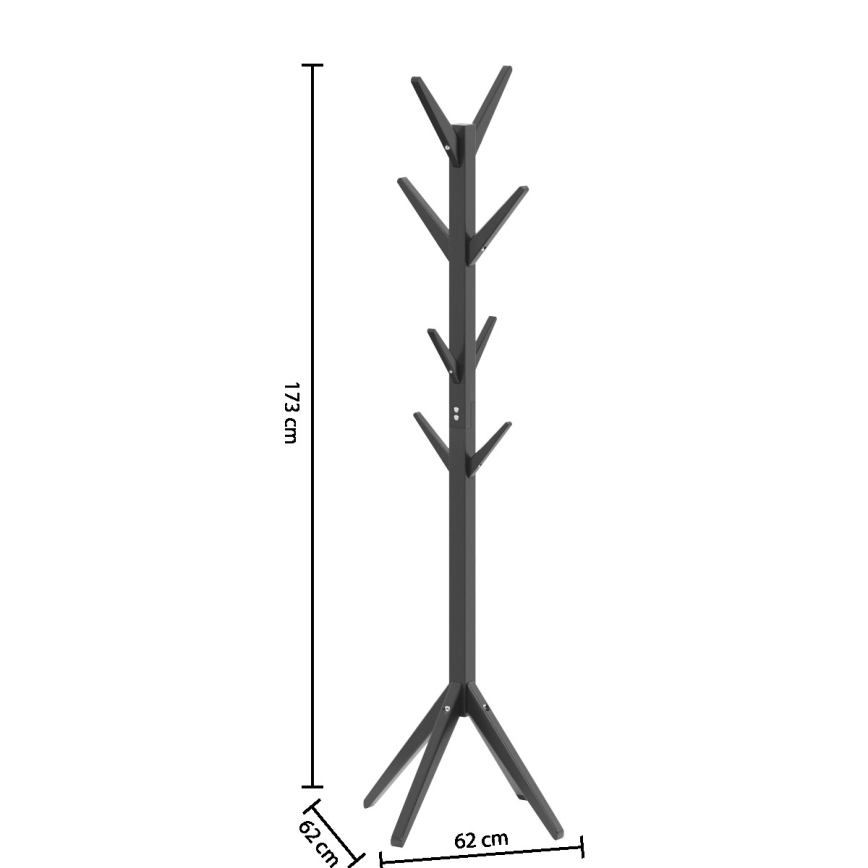 5five - Fristående klädhängare VINS 174x65 cm svart