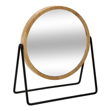 5five - Sminkspegel SWING 20,5 x 17,5 cm, rund i bambu