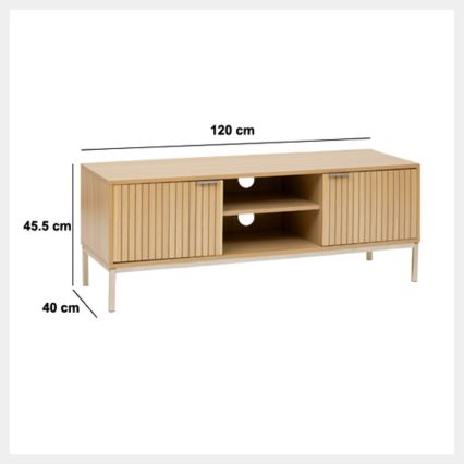 5five - TV-bänk KUBI 120x40 cm brun