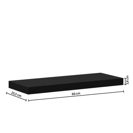 5five - Vägghylla HYLE 60x24 cm svart