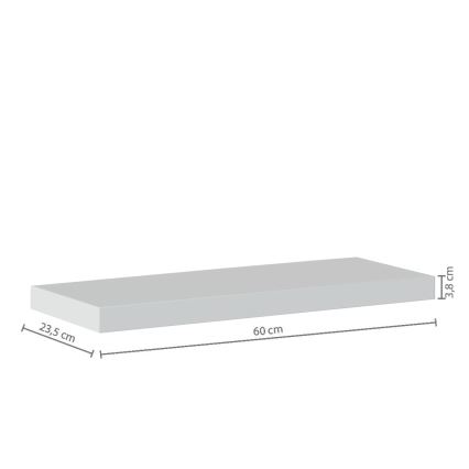 5five - Vägghylla HYLE 60x24 cm vit