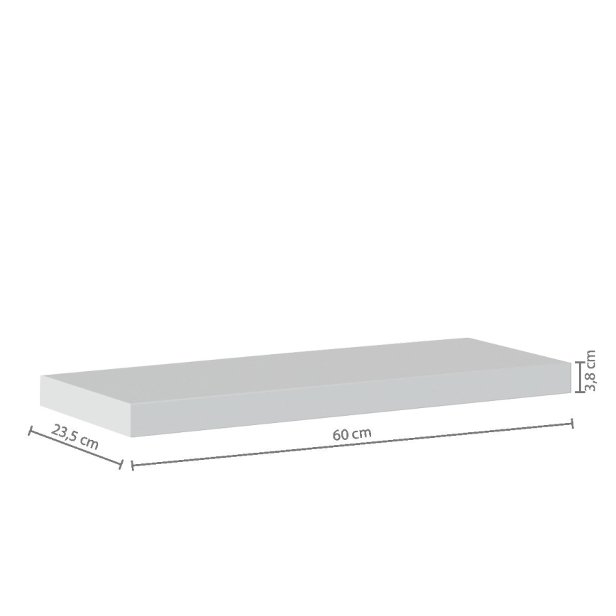 5five - Vägghylla HYLE 60x24 cm vit
