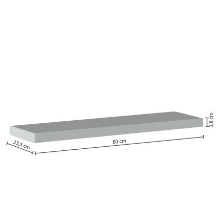 5five - Vägghylla HYLE 80x24 cm vit