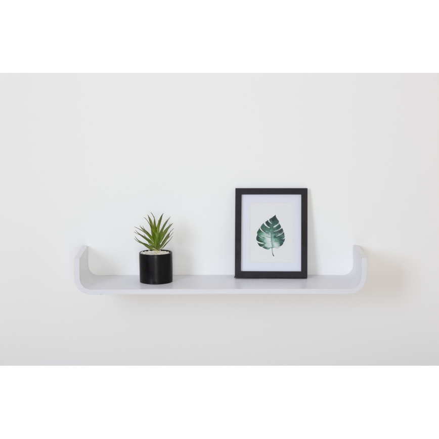 5five - Vägghylla KAPTO 80x20 cm vit