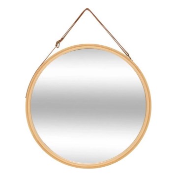 5five - Väggspegel LOBEE Ø 38 cm bambu